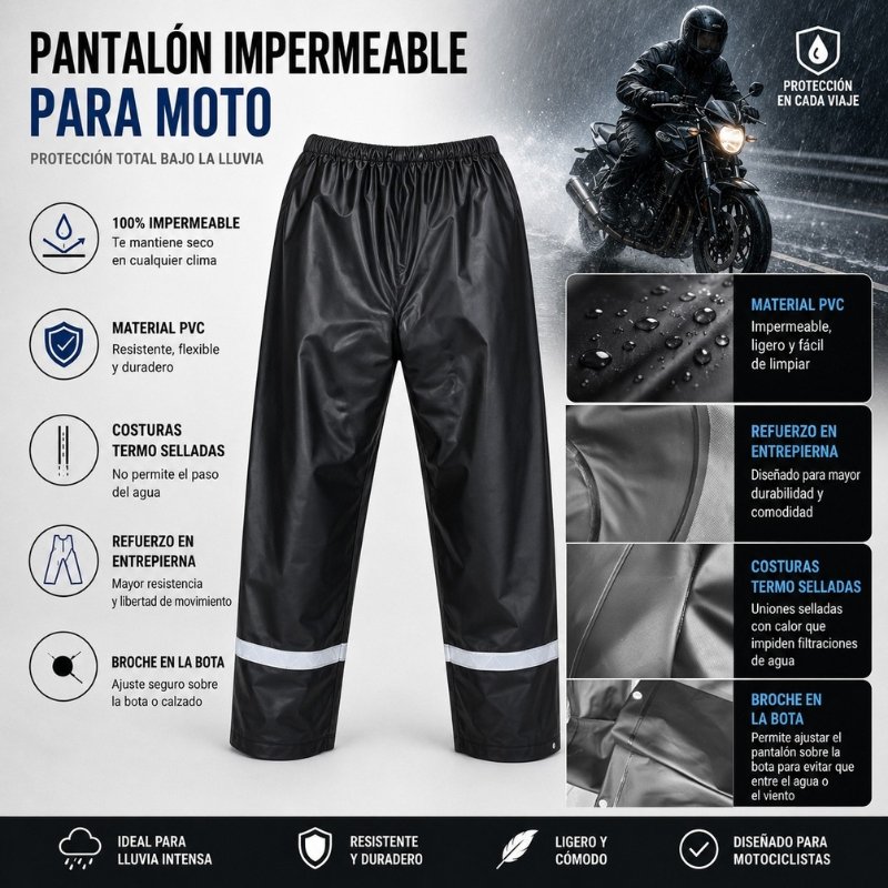 Pantalon Impermeable Pvc Gp