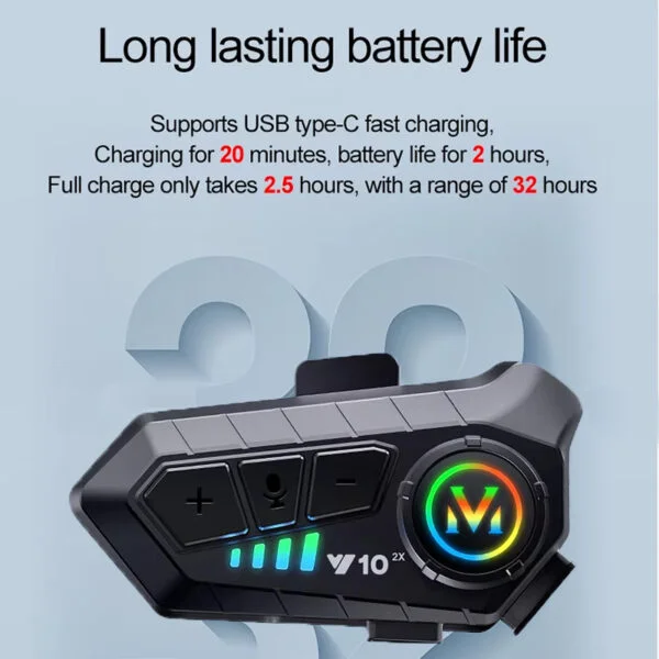 Intercomunicador Y10 X2 Bluetooth