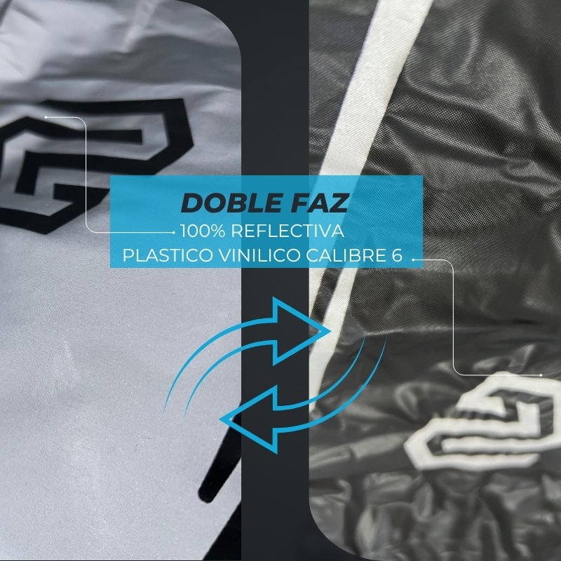 Rain Cover Para Maleta Impermeable Reflectivo 100% Doble Faz Siliconado