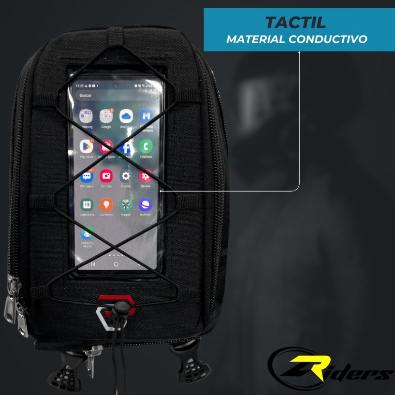 Maleta Moto Tank Bag Porta Celular Expandible V 2.0