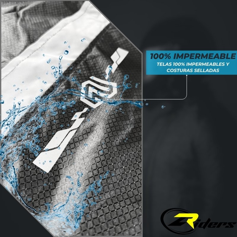 Chaqueta Impermeable 100% Reflectiva Doble Faz Gp Rain Pro