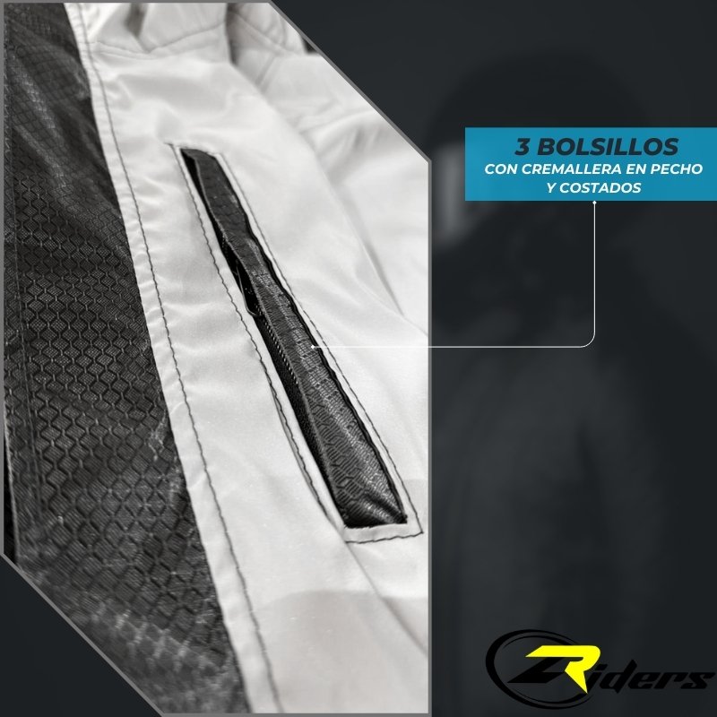 Chaqueta Impermeable 100% Reflectiva Doble Faz Gp Rain Pro