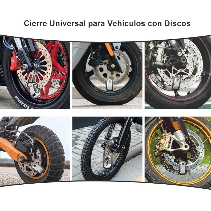 Candado Freno De Disco Con Alarma Premium + Guaya Recordatorio