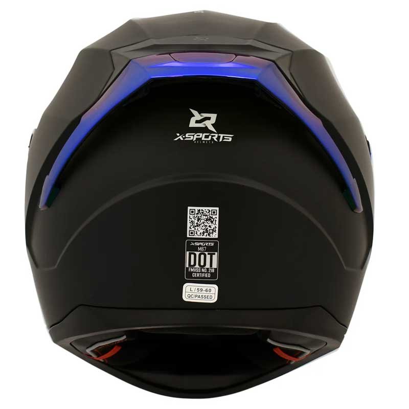 Casco X-Sports M67 Spoiler Blue