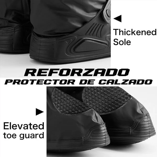 Zapaton Siliconado Resortado Impermeable Extra Largo Con Protector