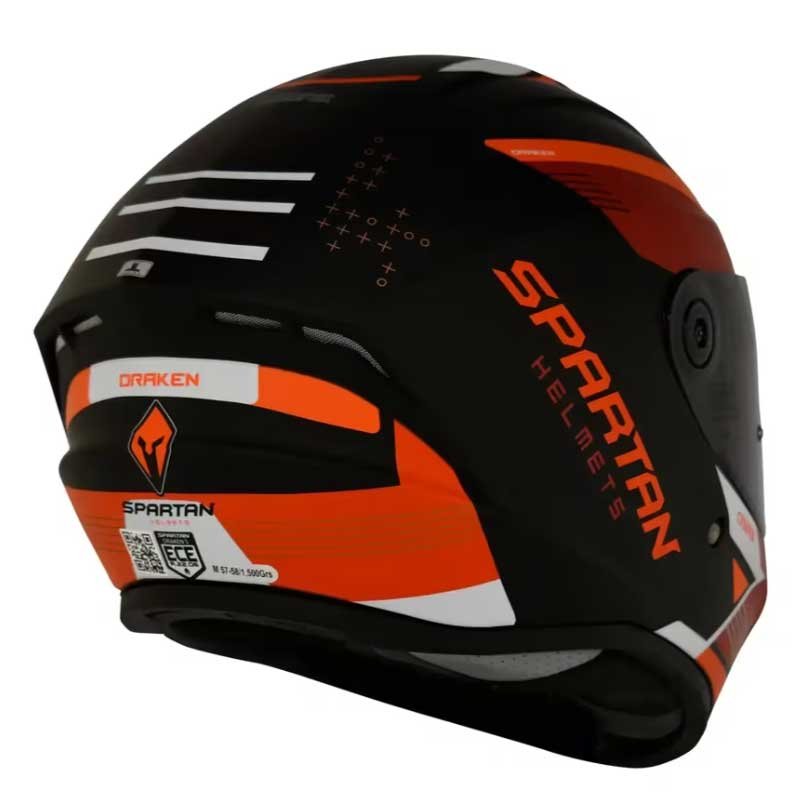 Casco Spartan Draken Creeper Red